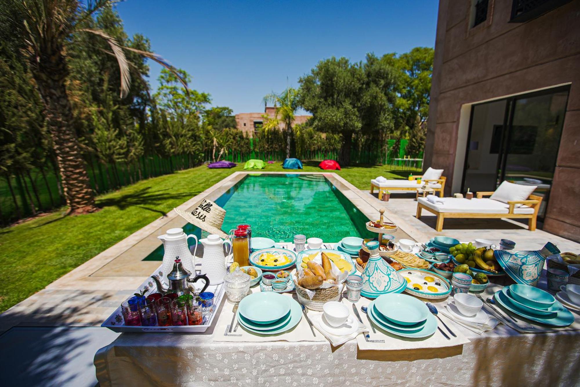 Villa Oasis Private Pool Secure Complex Marrakesh Bagian luar foto