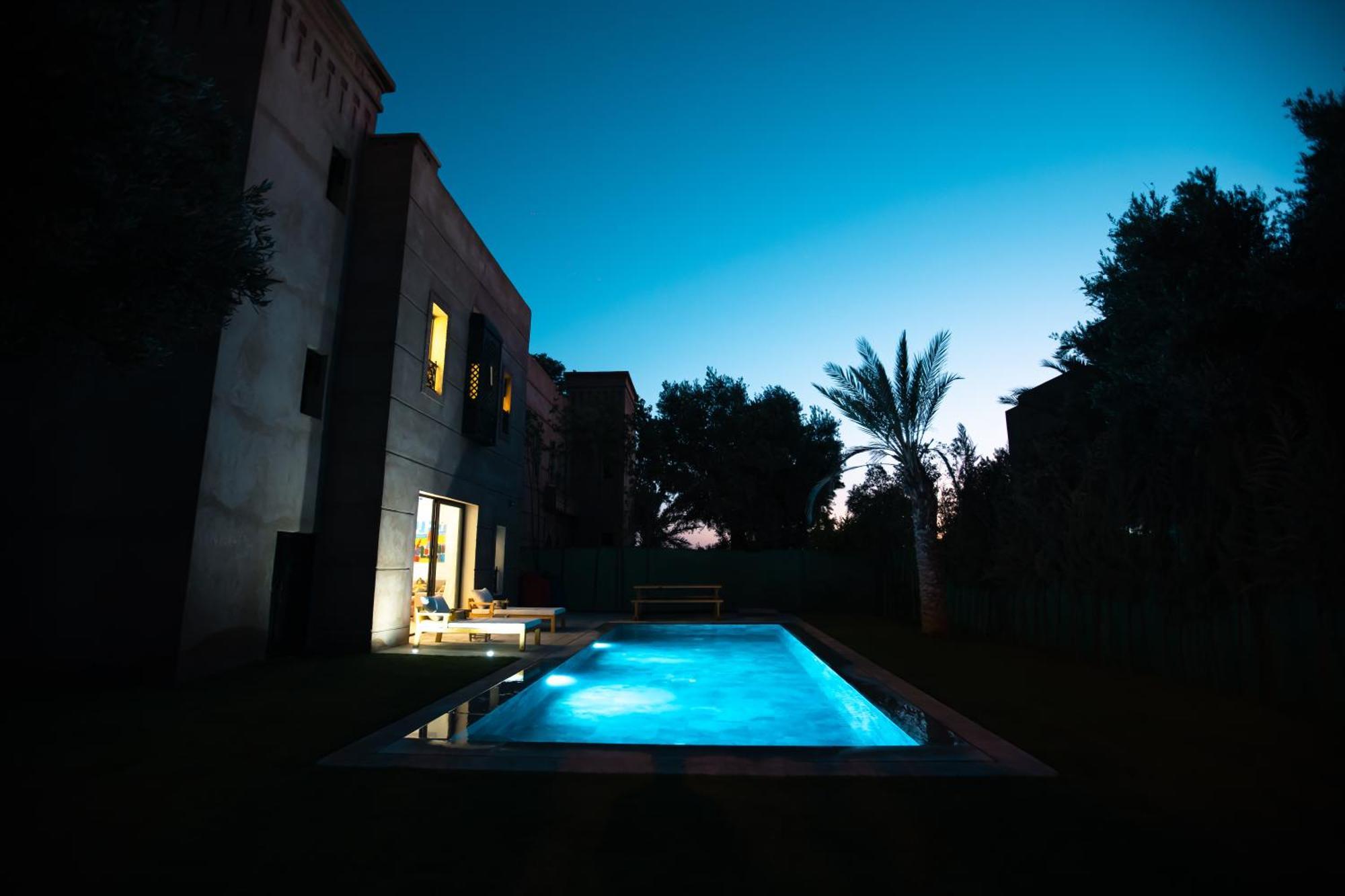 Villa Oasis Private Pool Secure Complex Marrakesh Bagian luar foto